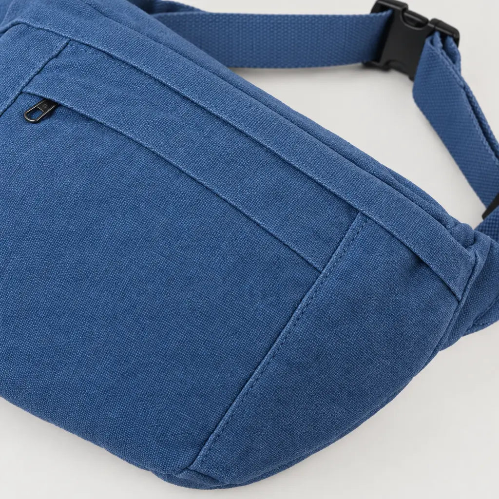 Sac banane unisexe en toile - Bleu