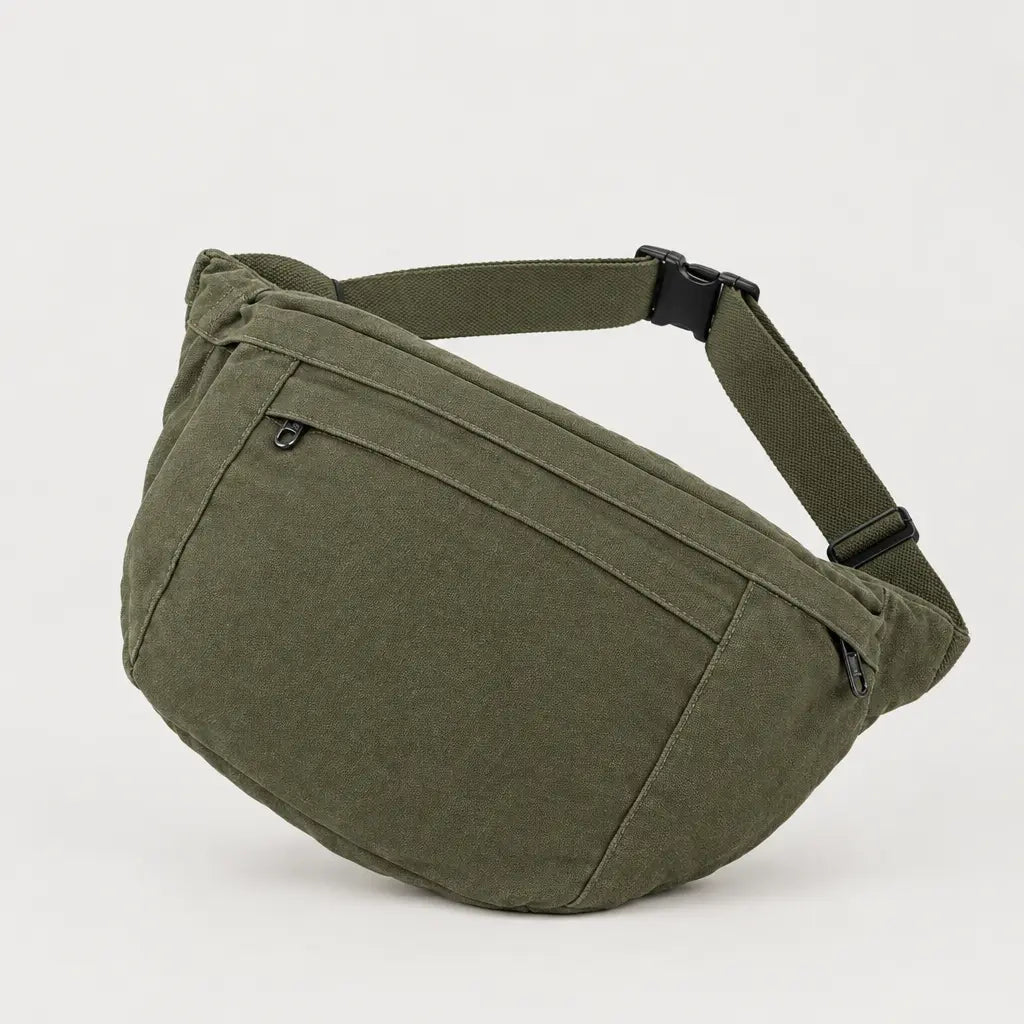 Sac banane unisexe en toile - Vert Armee