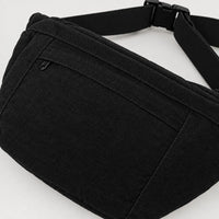 Sac banane unisexe en toile - Noir