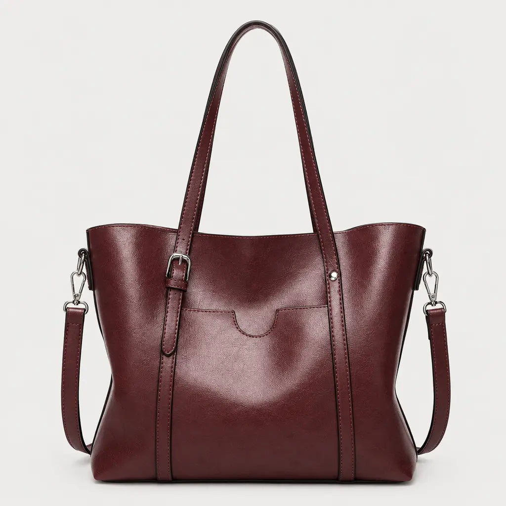 Sac à main femme imperméable - rouge bordeaux