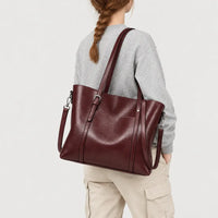 Sac à main femme imperméable - rouge bordeaux