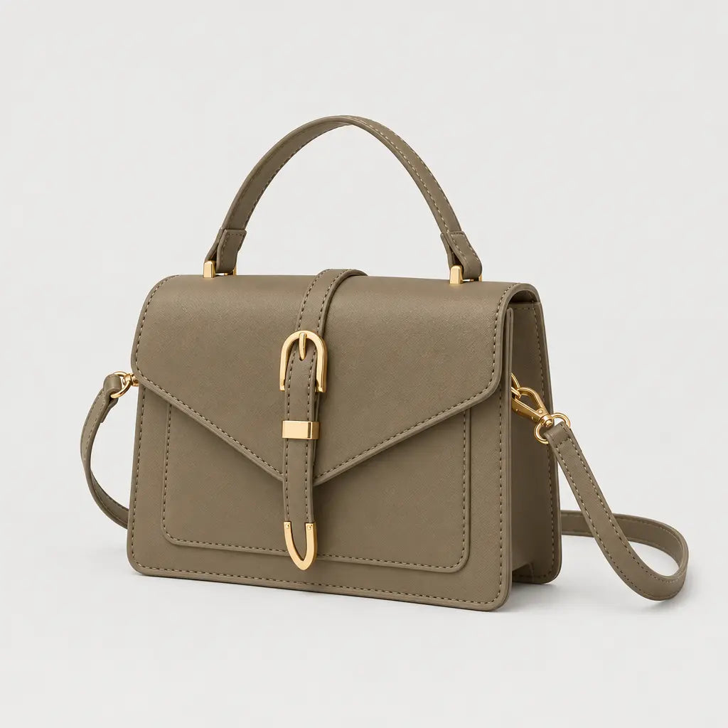 Mini sac bandoulière femme à rabat - kaki