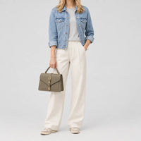 Mini sac bandoulière femme à rabat - kaki