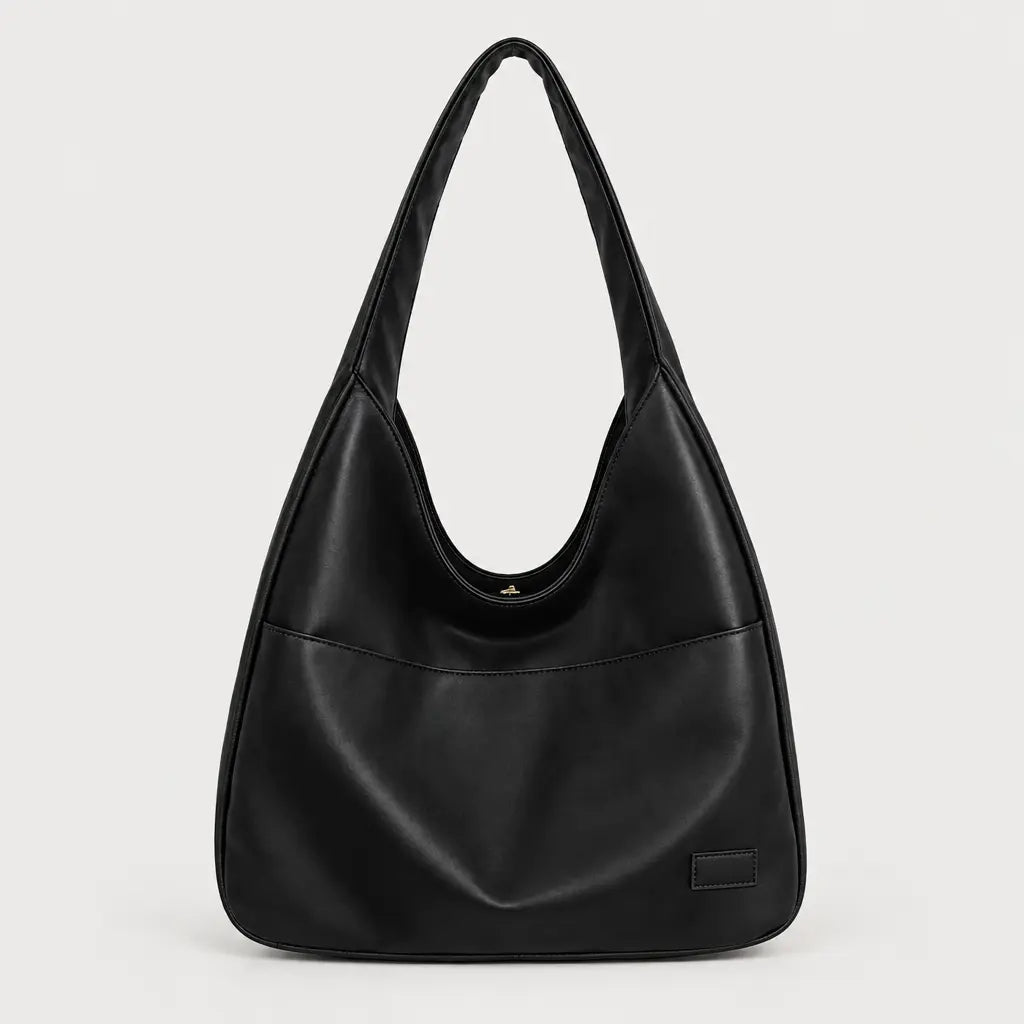 Sac cabas femme en cuir - noir
