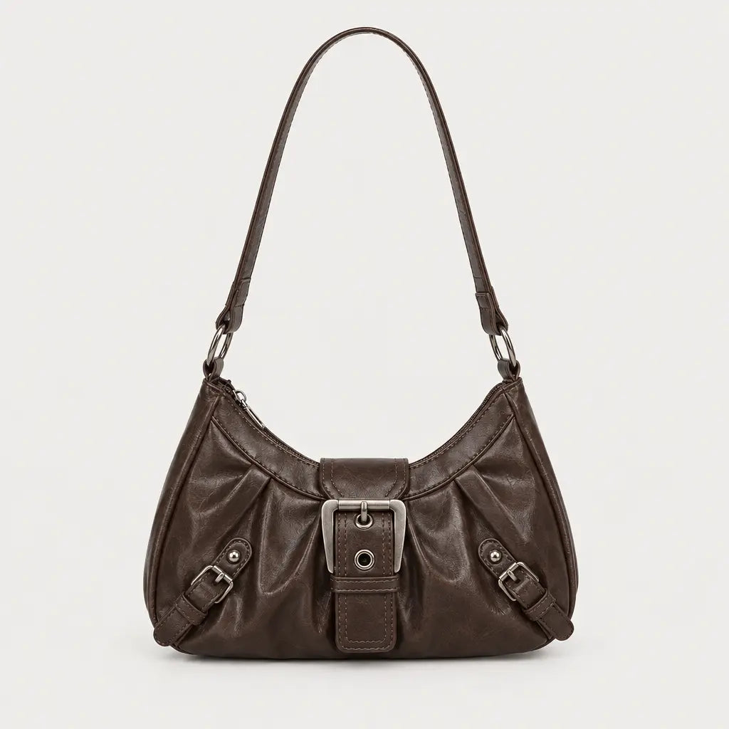 Sac à main femme à rivets - cafe
