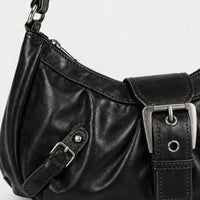 Sac à main femme à rivets - noir