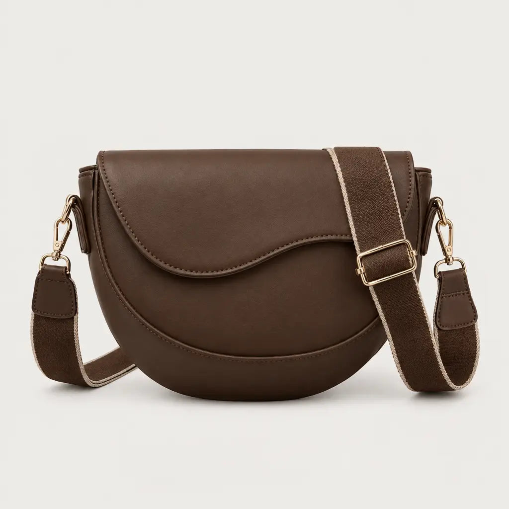 Sac à main femme en simili cuir - cafe
