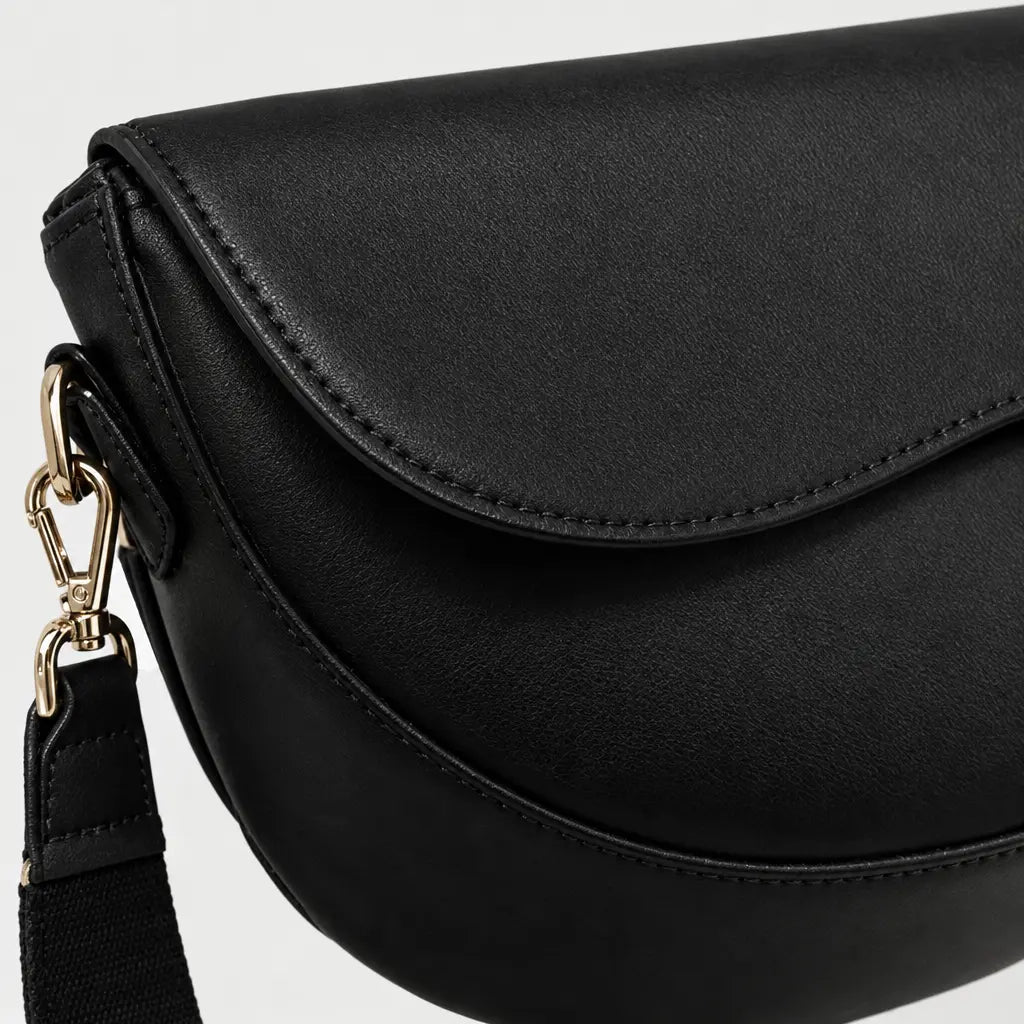 Sac à main femme en simili cuir - noir
