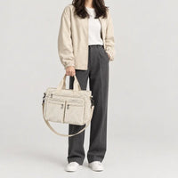 Sac bandoulière femme en velours côtelé - beige
