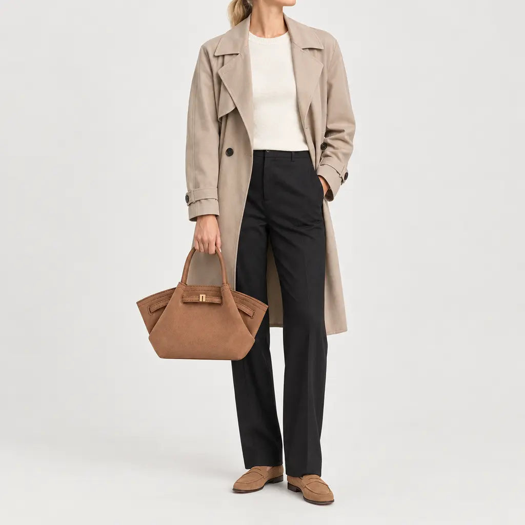 Sac à main femme en cuir - marron