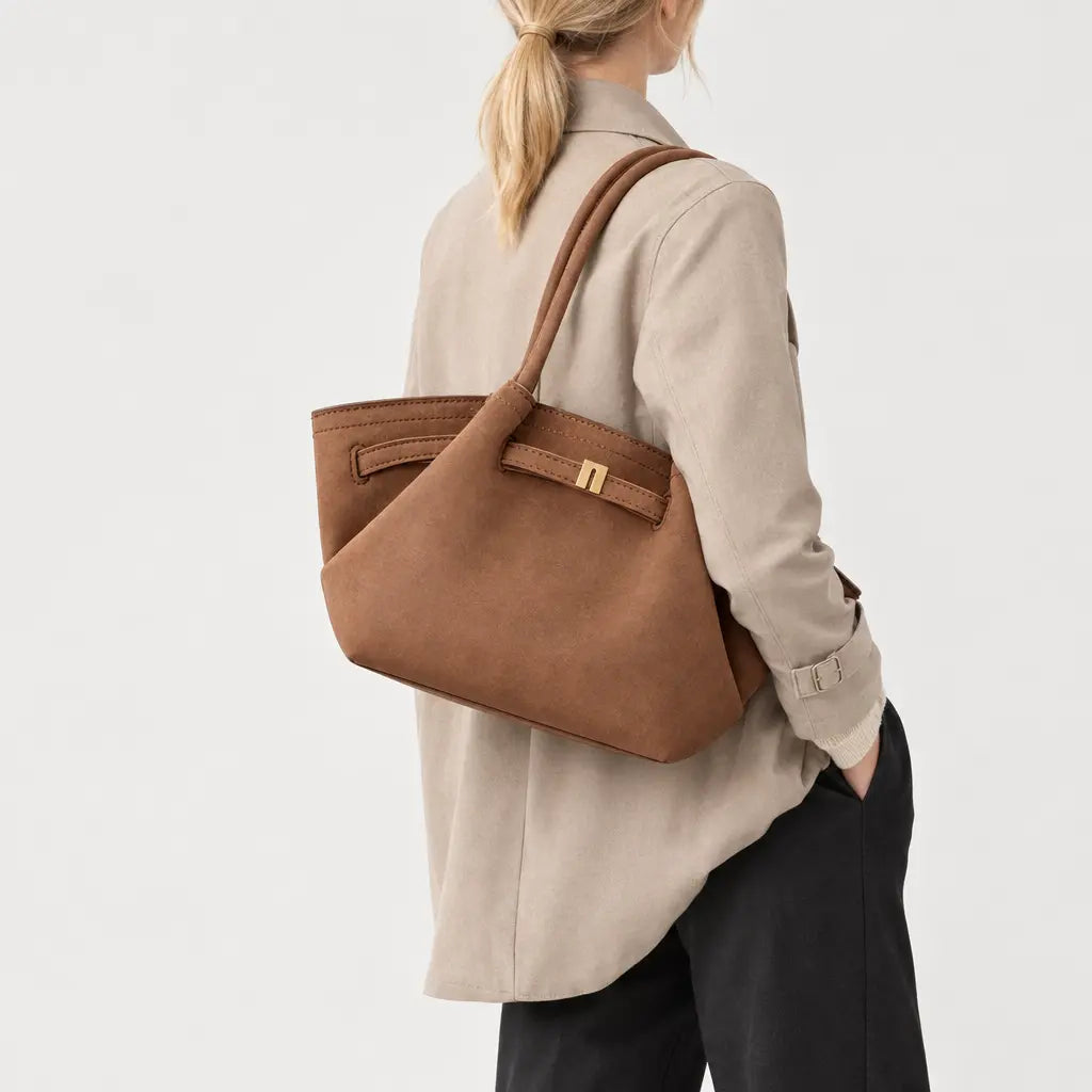 Sac à main femme en cuir - cafe