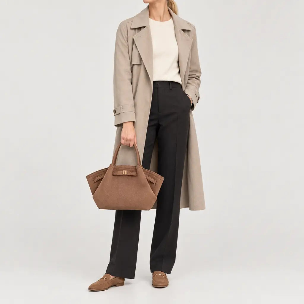 Sac à main femme en cuir - cafe