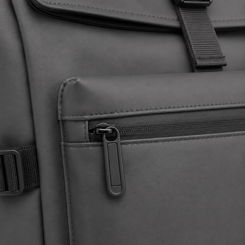 Sac à dos ordinateur homme à bretelles ergonomiques - gris