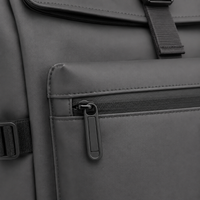 Sac à dos ordinateur homme à bretelles ergonomiques - gris