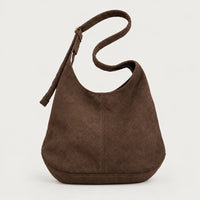 Sac hobo femme en simili cuir - cafe