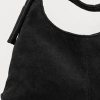 Sac hobo femme en simili cuir - noir