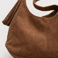 Sac hobo femme en simili cuir - marron