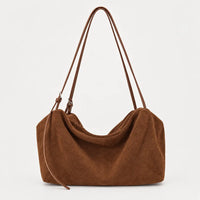 Sac cabas femme en cuir véritable - marron