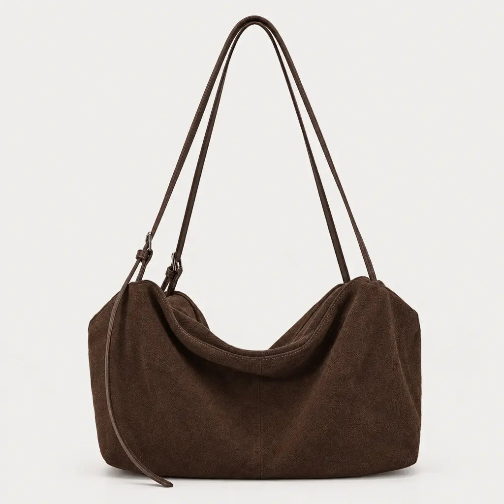 Sac cabas femme en cuir véritable - cafe