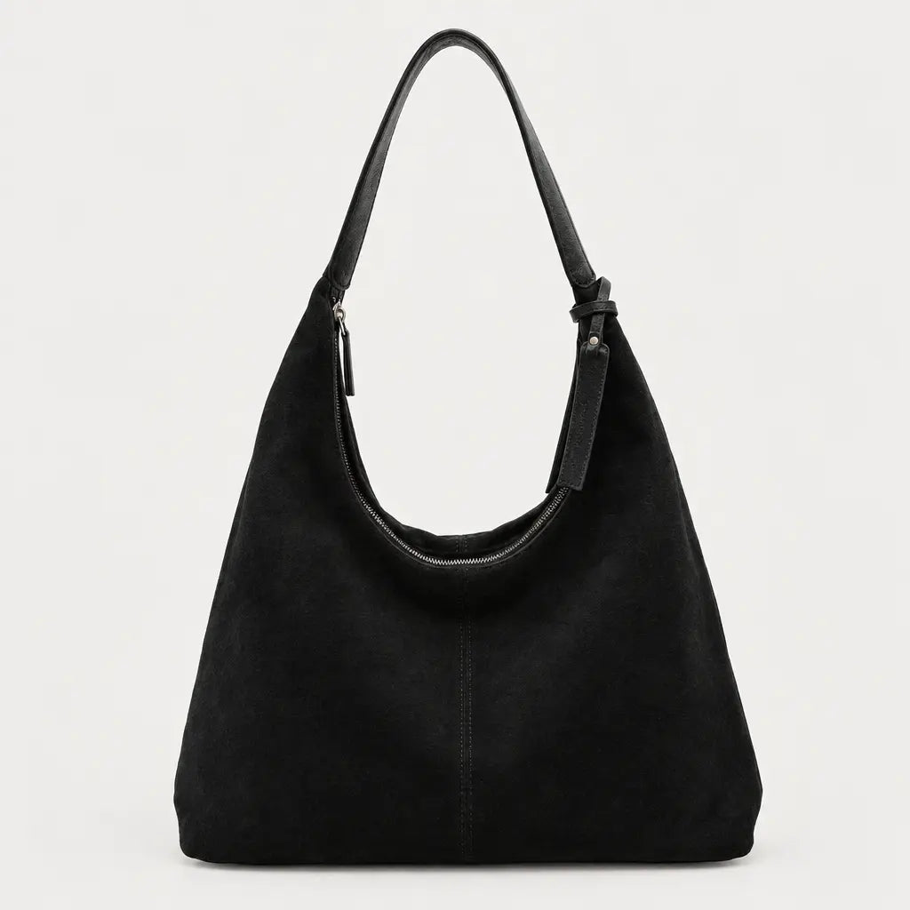 Sac hobo femme zippé - noir
