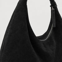 Sac hobo femme zippé - noir