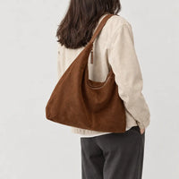 Sac hobo femme zippé - marron