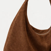 Sac hobo femme zippé - marron