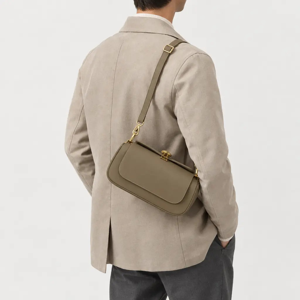 Mini sac bandoulière carré - kaki