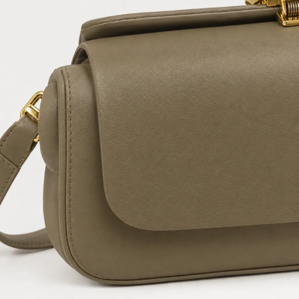 Mini sac bandoulière carré - kaki
