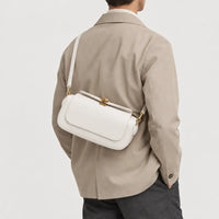 Mini sac bandoulière carré - blanc