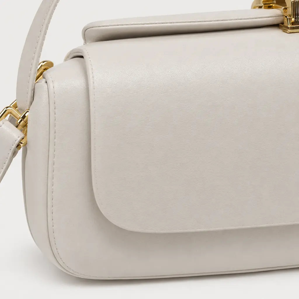 Mini sac bandoulière carré - blanc