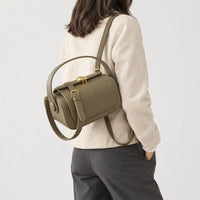 Sac à main carré femme à rabat - kaki
