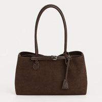 Sac baguette femme en simili cuir - cafe