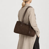 Sac baguette femme en simili cuir - cafe