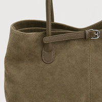 Sac baguette femme en simili cuir - kaki
