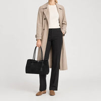 Sac baguette femme en simili cuir - noir