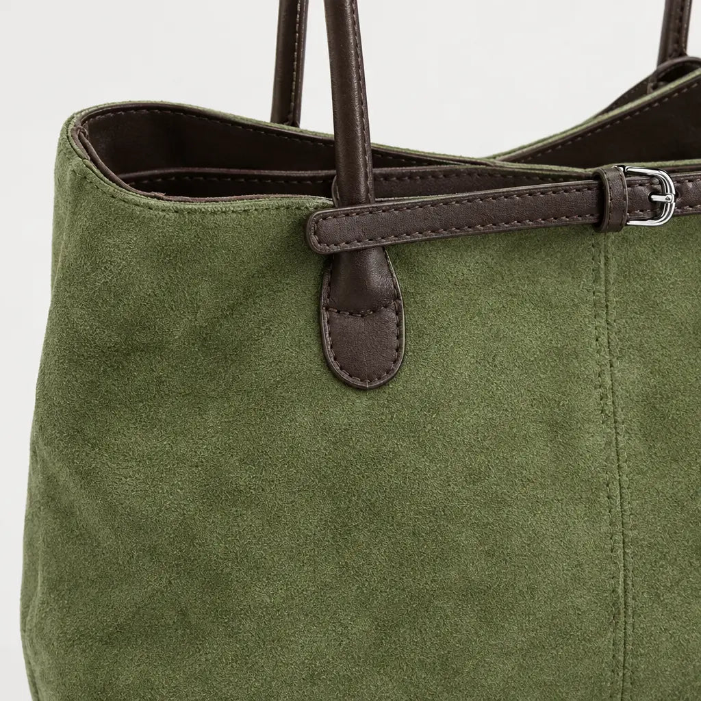 Sac baguette femme en simili cuir - vert