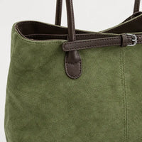 Sac baguette femme en simili cuir - vert