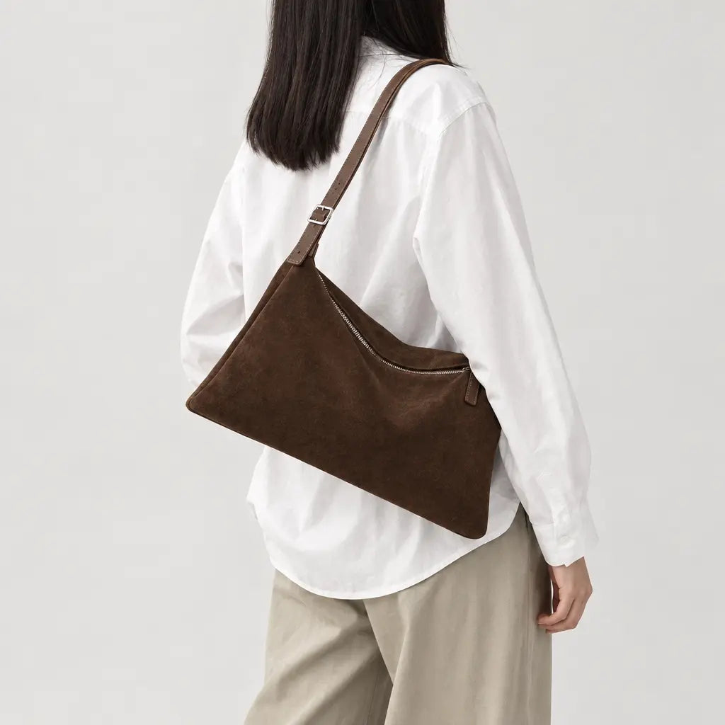 Sac à main femme texturé - cafe