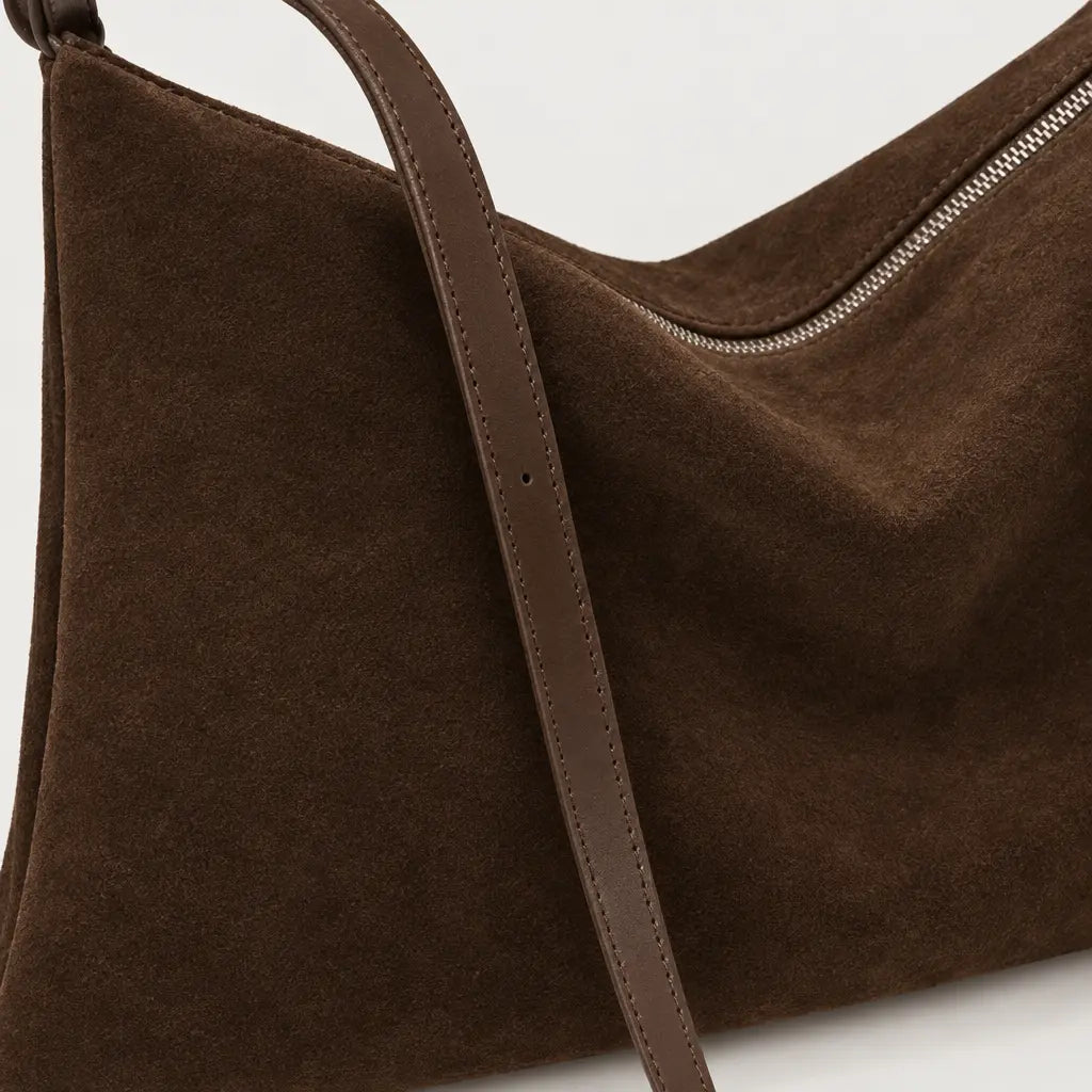 Sac à main femme texturé - cafe