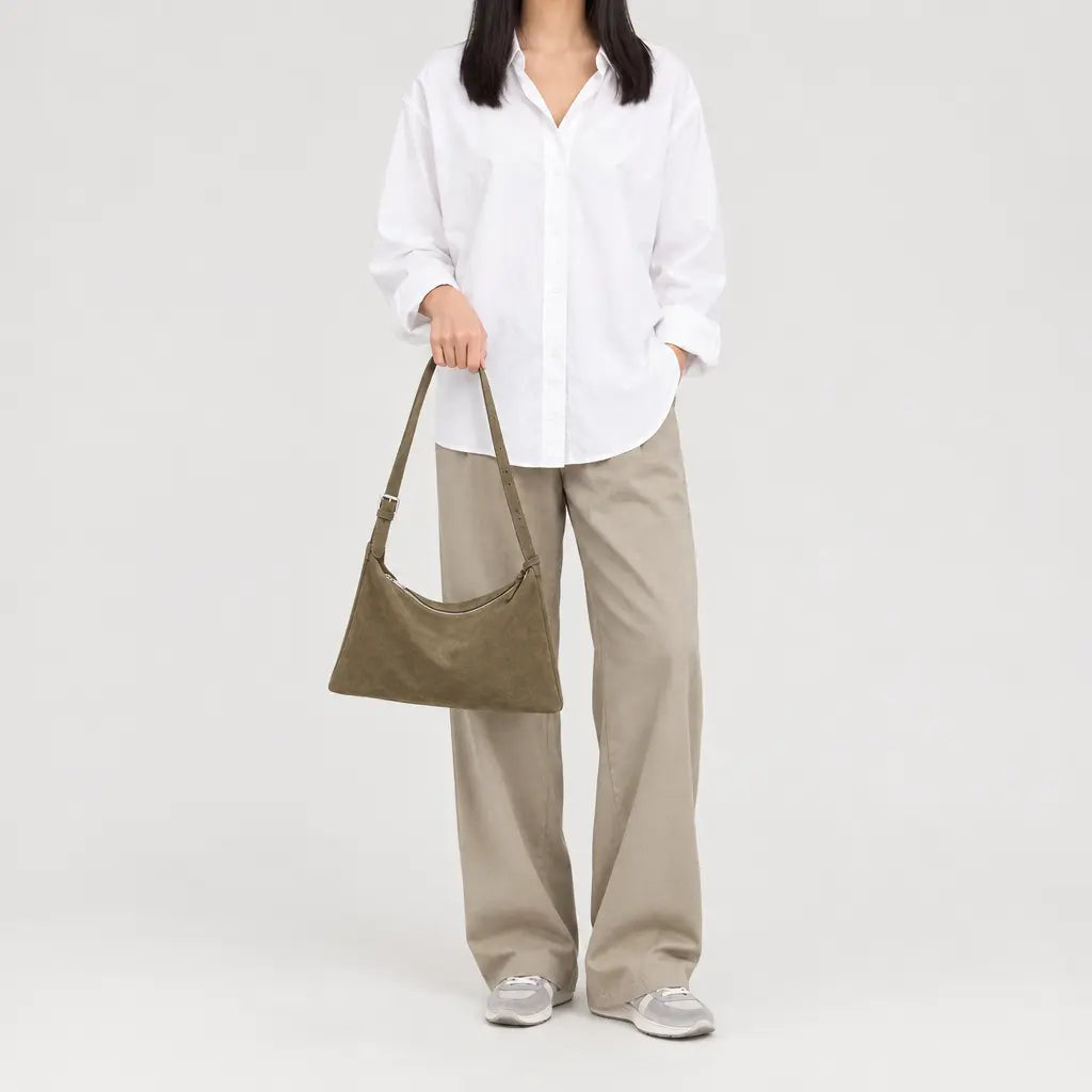 Sac à main femme texturé - kaki
