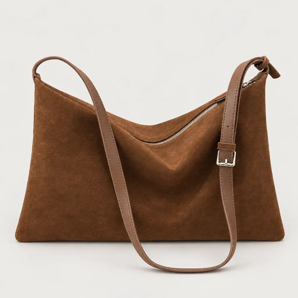 Sac à main femme texturé - marron