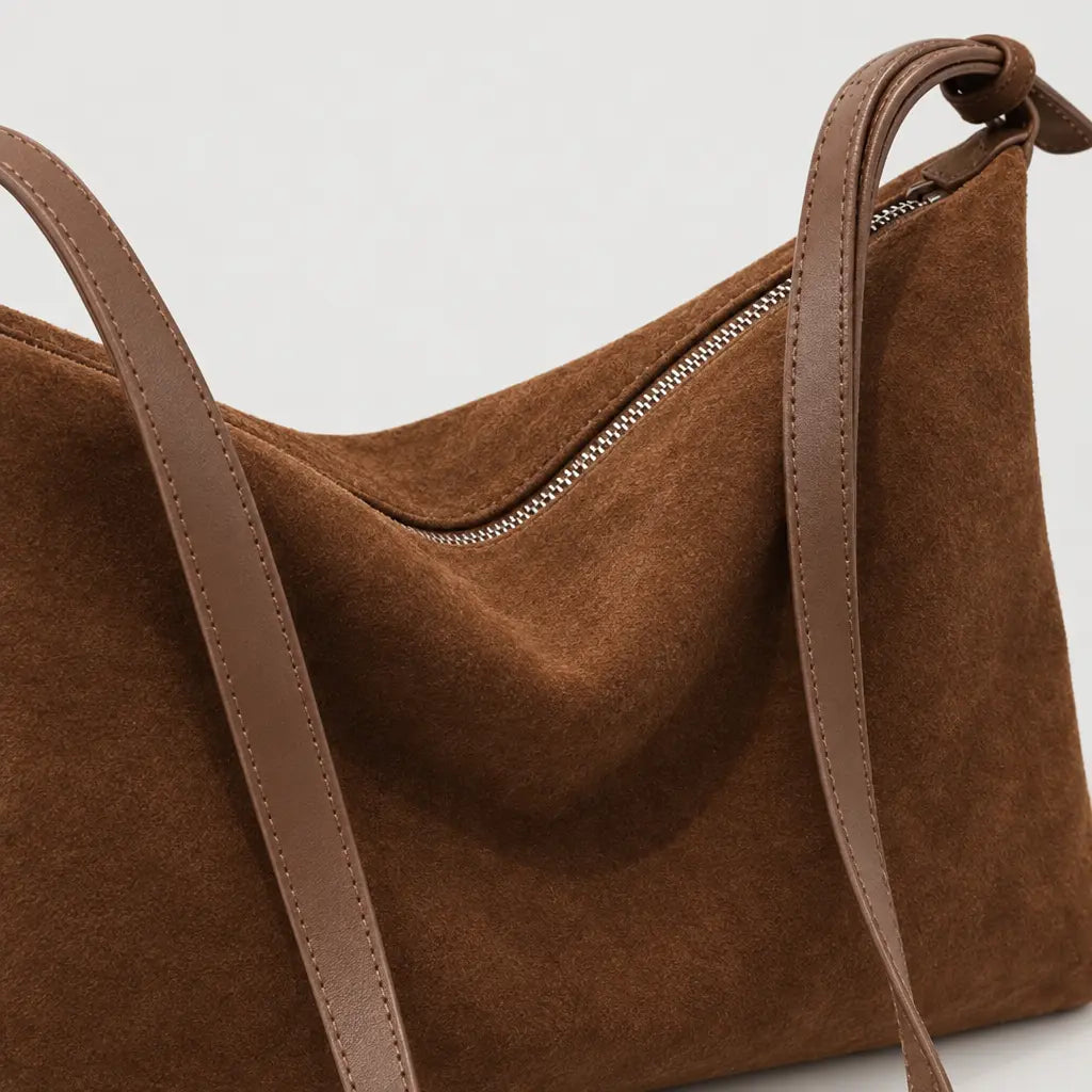 Sac à main femme texturé - marron