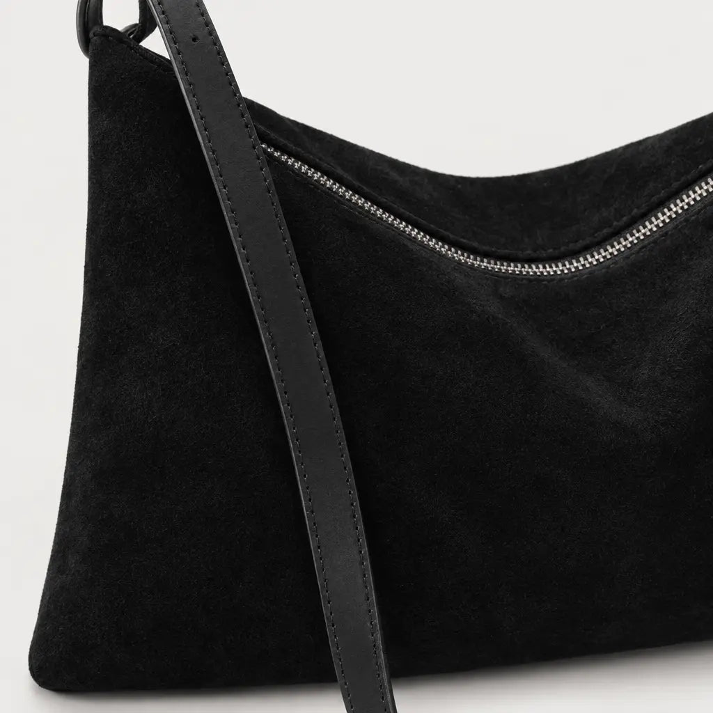 Sac à main femme texturé - noir