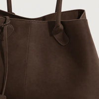 Sac hobo femme en faux daim - cafe