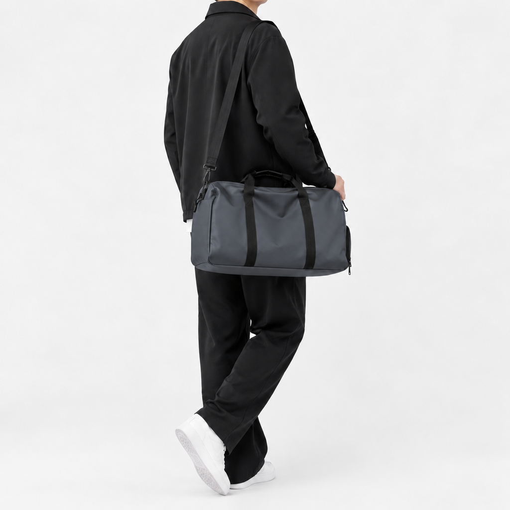 Sac de voyage sport à bandoulière - gris
