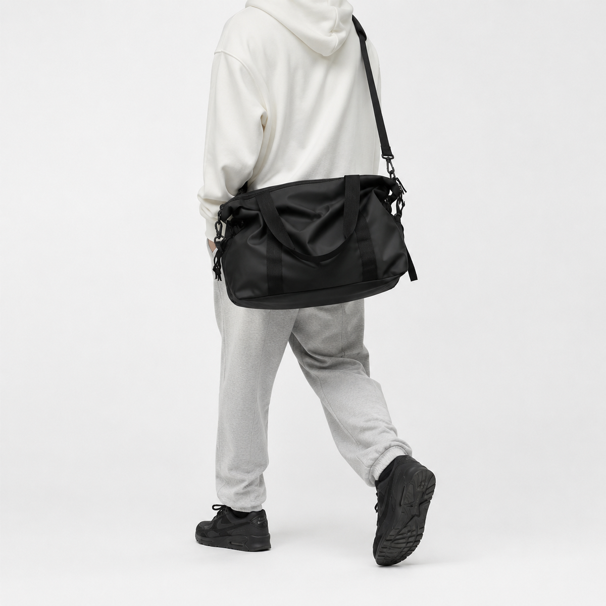 Sac de voyage sport à bandoulière - noir