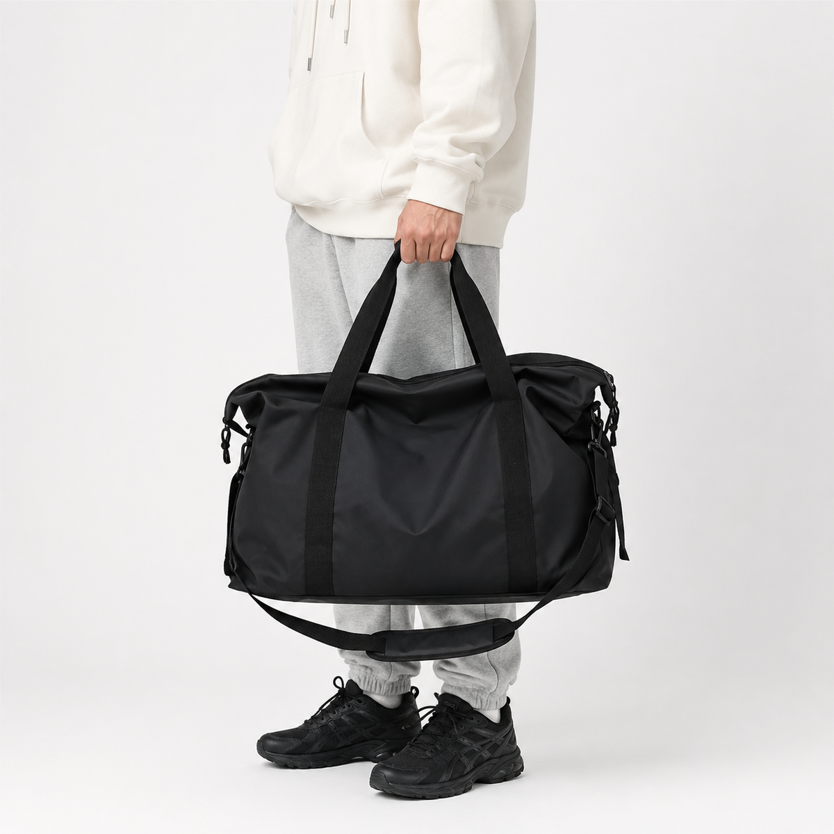 Sac de voyage sport à bandoulière - noir