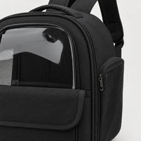 Sac de transport chat pliable - noir