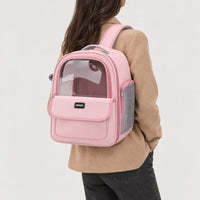 Sac de transport chat pliable - rose